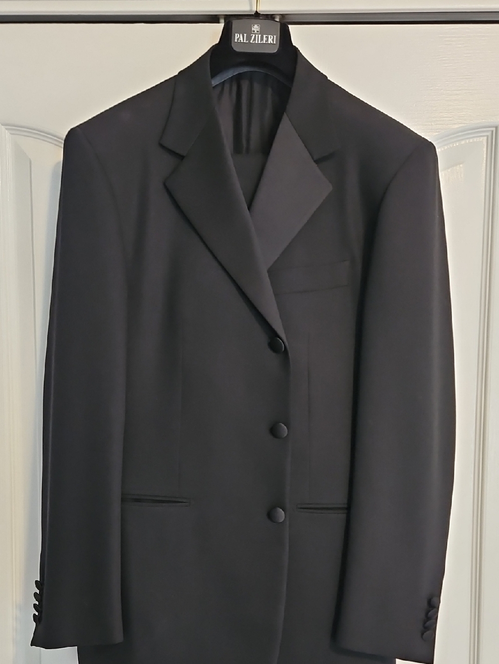 Pal Zileri Men's Black 3-Button Wool Tuxedo